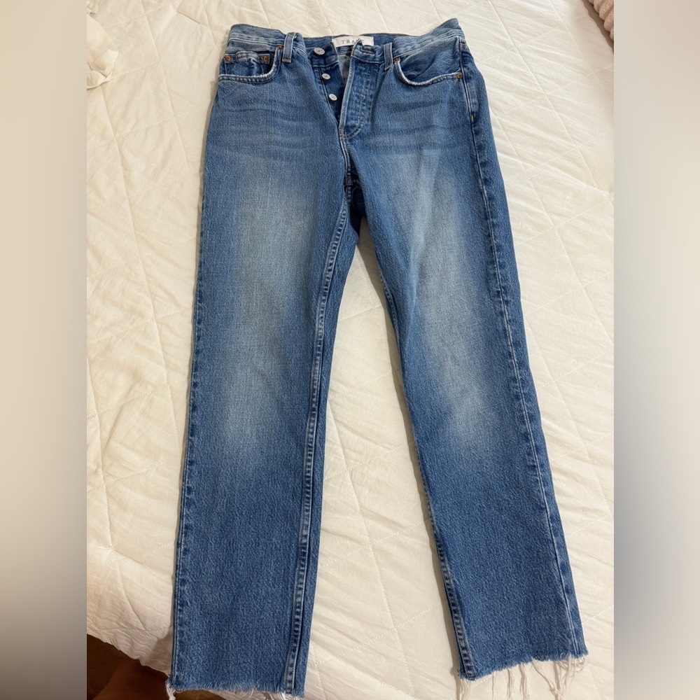 High Rise Blue Jeans Classic Style